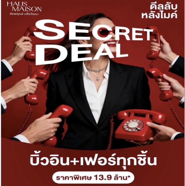 Secret Deal บ้านพร้อมตกแต่ง ได้ทุกชิ้นที่เห็นจาก 16.9 เหลือเพียง 14.9 ลบ.